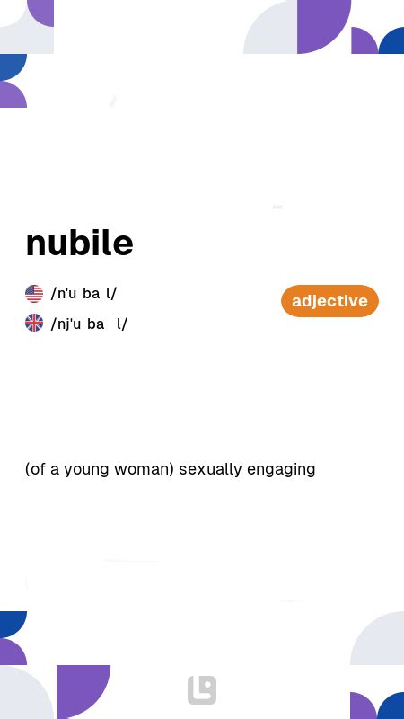 nubile girls|NUBILE Definition & Meaning 